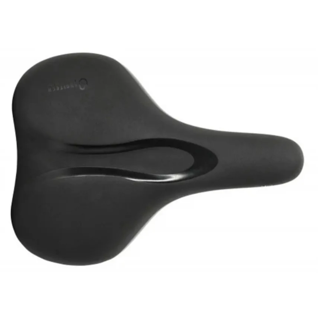 Selle Comfortabel unisex stadszadel zwart met zachte vulling