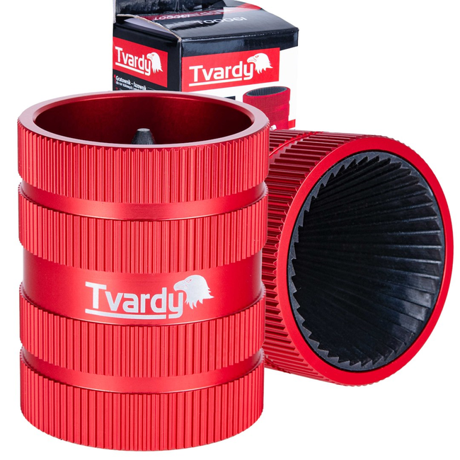 Tvardy Compacte binnen en buiten ontbramer met conische messen voor buizen van 6 tot 36 mm