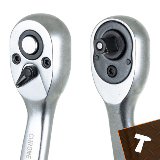 Bigstren Professionele 72-delige doppen en ratelset met CrV gereedschap voor huis en auto