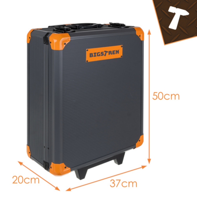 Bigstren Complete 1000-delige gereedschapsset in aluminium trolleykoffer voor elke klus thuis en in de werkplaats