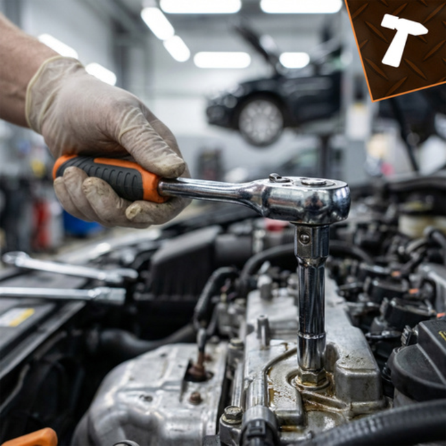 Bigstren Praktische 46-delige doppenset met 72T ratel, doppen en bits in stevige opbergkoffer