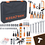 Bigstren Professionele 168-delige gereedschapsset met CrV gereedschap, doppen, sleutels en accessoires