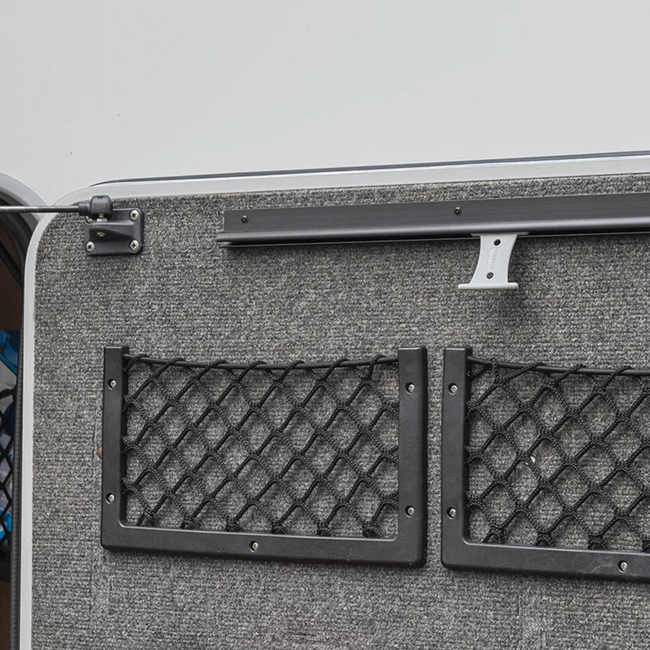 ProPlus Zwart geanodiseerde tentrail 100 cm met 45° profiel voor luifels en voortenten