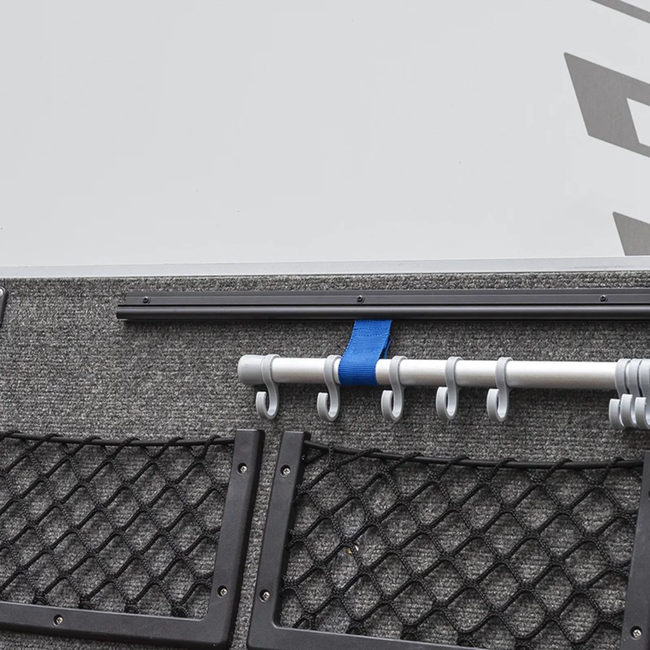 ProPlus Zwart geanodiseerde tentrail 100 cm met 180° profiel voor luifels en voortenten