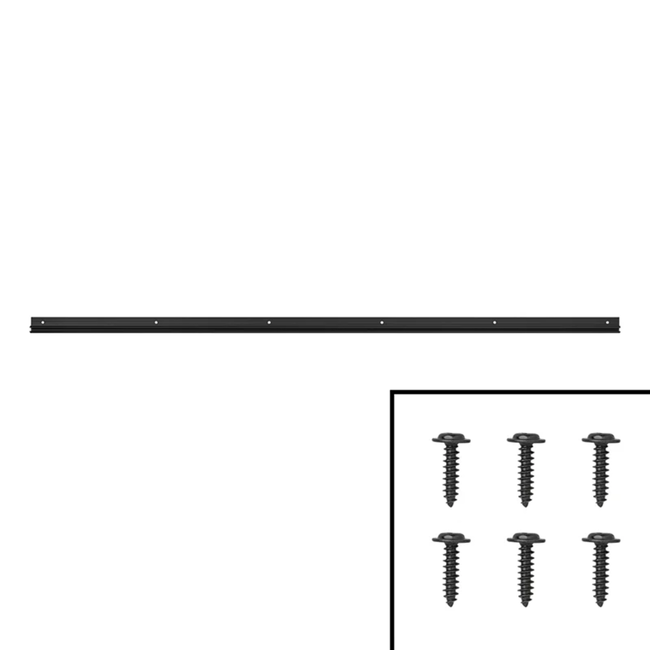 ProPlus Zwart geanodiseerde tentrail 100 cm met 90° profiel voor luifels en tenten