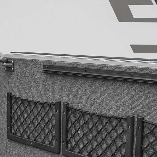 ProPlus Zwart geanodiseerde tentrail 100 cm met 90° profiel voor luifels en tenten