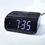 TIROSS Digitale am fm wekker radio met groot led display, dubbele alarmfunctie en batterij noodvoeding
