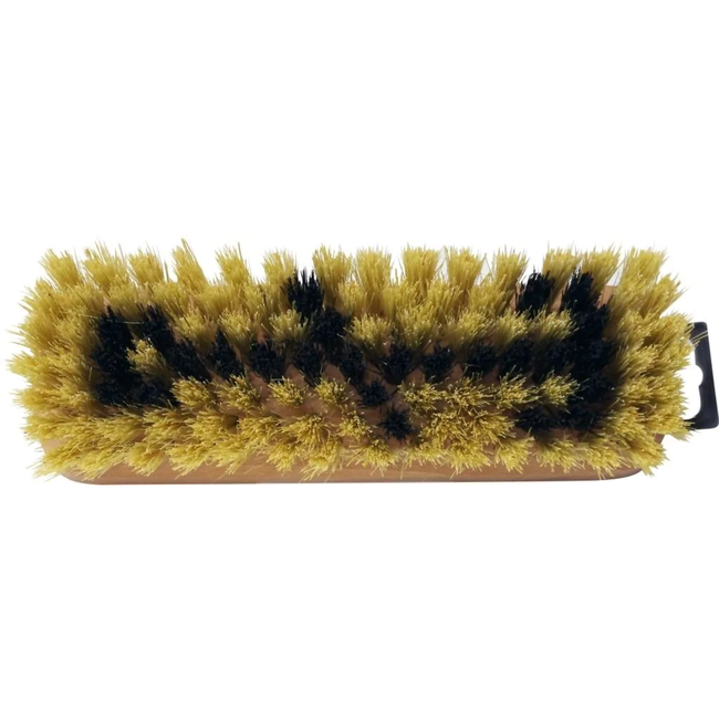 Hendrik Jan Luiwagen fiber 22 cm met middelharde natuurvezels en FSC houten borstelkop voor stevig schrobwerk