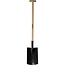 Hendrik Jan SSpade met opstap en essenhouten steel 85 cm gelakt blad