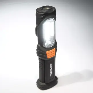 TIROSS Multifunctionele oplaadbare led noodlamp met 330 lumen, magneet en draaibare haak