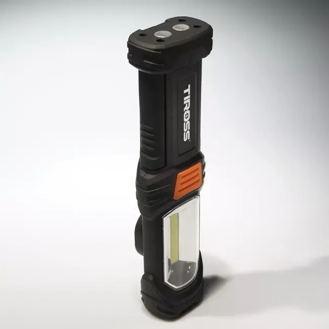 TIROSS Multifunctionele oplaadbare led noodlamp met 330 lumen, magneet en draaibare haak