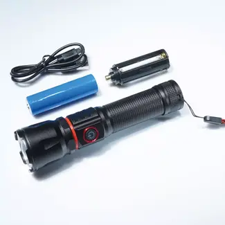 TIROSS Oplaadbare led zaklamp voor noodpakket met 800 lumen, cob buislamp, magneet en usb c opladen