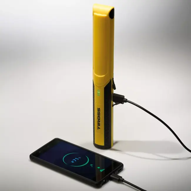 TIROSS Multifunctionele oplaadbare noodlamp 540 lumen met magneet, haak en powerbankfunctie