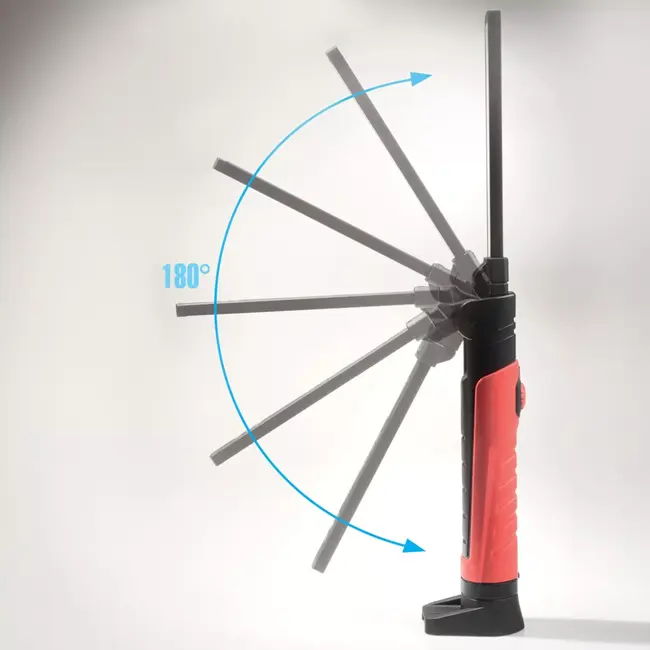 TIROSS Opvouwbare oplaadbare noodlamp met cob led 700 lumen, magneetvoet, haak en usb c opladen voor noodpakket