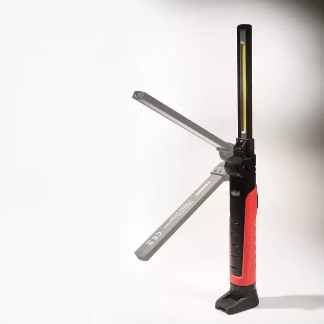 TIROSS Opvouwbare oplaadbare noodlamp met cob led 700 lumen, magneetvoet, haak en usb c opladen voor noodpakket