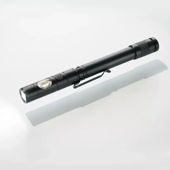 TIROSS Compacte oplaadbare penlamp 350 lumen met magneet, clip en zijlicht voor noodpakket