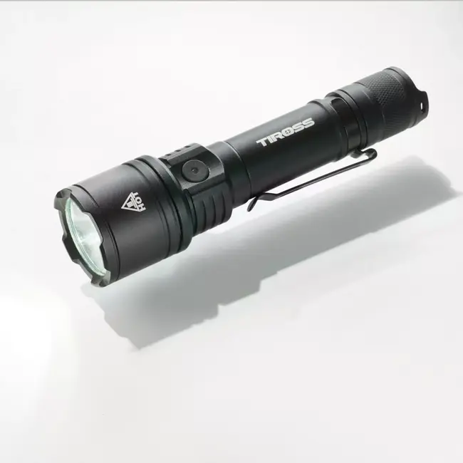 TIROSS Waterdichte 1200 lumen noodzaklamp met rood en groen noodsignaal voor auto en noodpakket