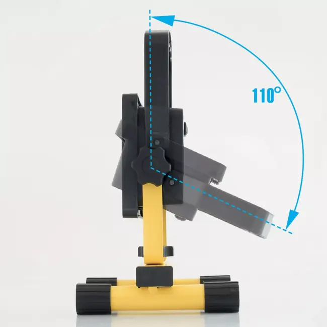 TIROSS Oplaadbare led werklamp 700 lumen met kantelbaar statief en usb c opladen voor noodpakket