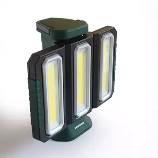 TIROSS Opvouwbare led noodlamp 1500 lumen met 4000 mAh accu, magneetvoet en haak