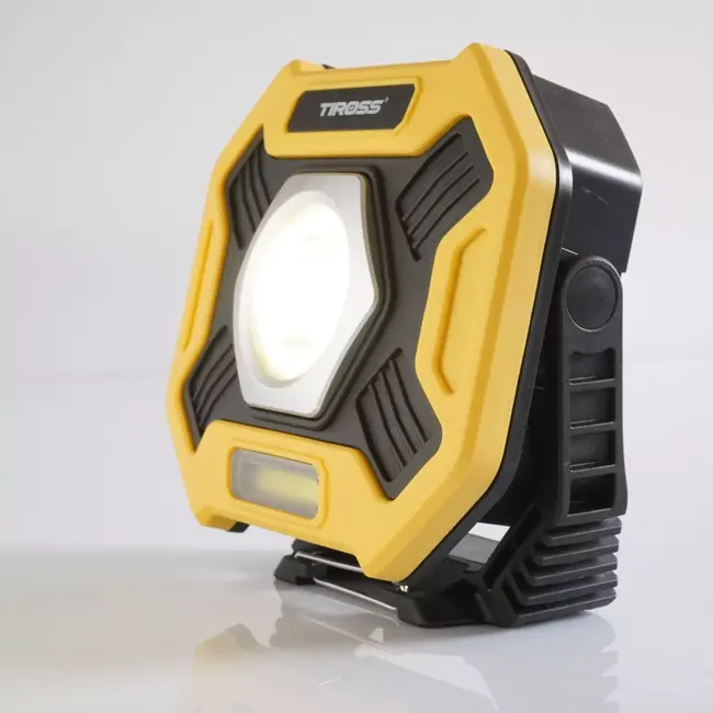 TIROSS Oplaadbare werklamp 2000 lumen met instelbare lichtkleur, magneetvoet en noodsignaal