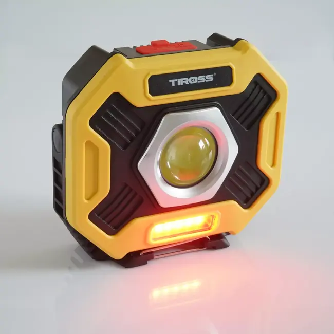 TIROSS Oplaadbare werklamp 2000 lumen met instelbare lichtkleur, magneetvoet en noodsignaal