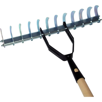Hendrik Jan Verticuteerhark 12 tanden met essen steel 150 cm voor snel en effectief mosvrij gazon