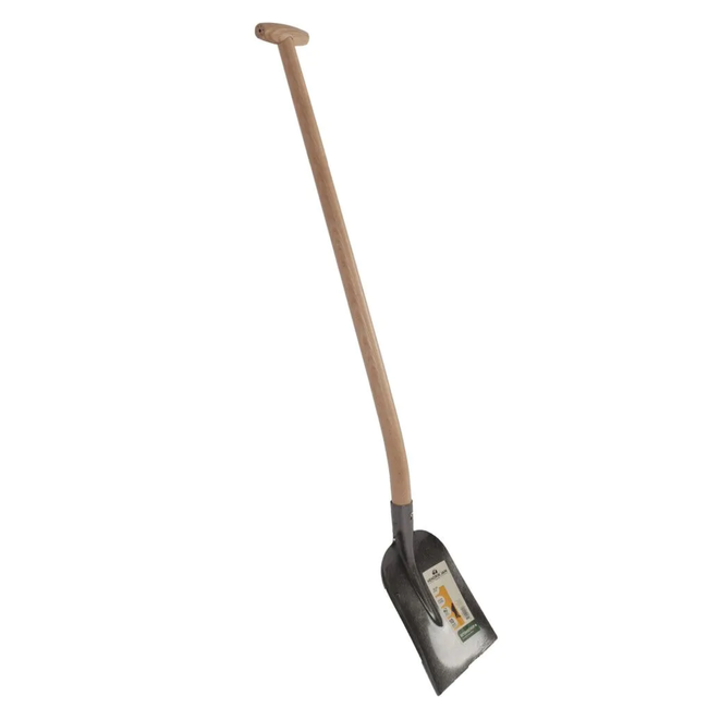 Hendrik Jan Betonschop 270 x 220 mm met essenhouten steel 100 cm voor beton, cement en zand