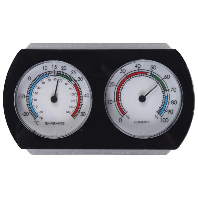 Hendrik Jan Hygro-thermometer analoog met thermometer en hygrometer