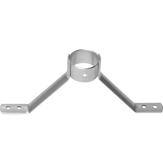 Hendrik Jan Verzinkte bezemsteelhouder 28x 18x 7,5 cm, voor stevige verbinding - verzinkt - 18 cm - 28 mm