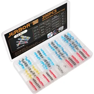 Dragon-Tools Soldeer-krimpkous kabelverbinders set waterdicht 200 stuks