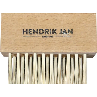 Hendrik Jan Onkruidborstel met vermessingd staaldraad, milieuvriendelijk en snel onkruid verwijderen