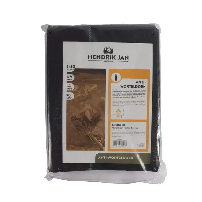 Hendrik Jan Zwart anti-worteldoek 2 x 5 m, polypropyleen 90 g/m², onder bestrating