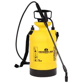 Hendrik Jan Drukspuit 5 liter - kunststof - 5 liter - voor tuinbewatering en onderhoud - voor bewatering rond huis en terras