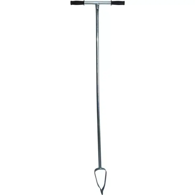 Hendrik Jan Zware verzinkte grondboor 7,5 cm met T-greep en kunststof handvatten, 120 cm