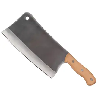 Hendrik Jan Houthiep 800 g met blauw gelakt blad en gepolijste snede, ideaal voor kachelhout en takken