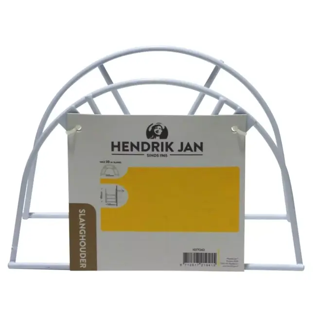 Hendrik Jan Witte wandslanghouder van gepoedercoat metaal, max. 30 m slang 13 mm, incl. schroeven
