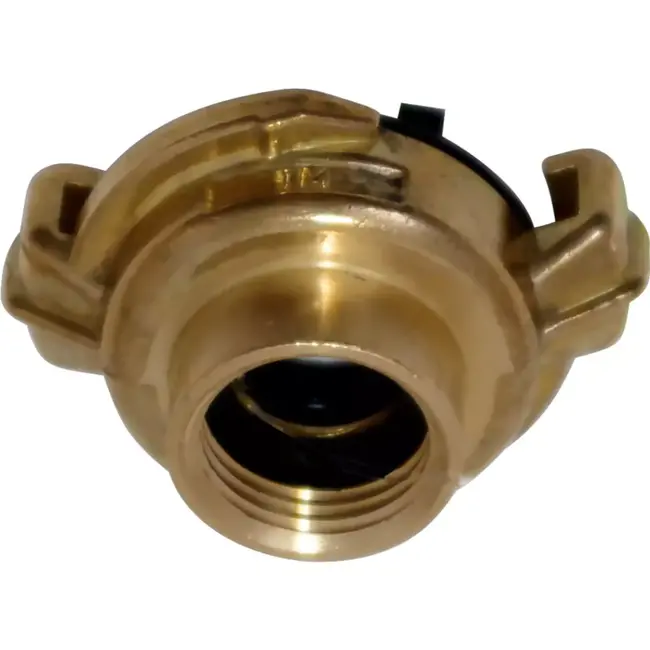 Hendrik Jan Messing snelkoppeling 1 1/4 binnendraad 32 mm met bajonet en rubber ring voor kraan