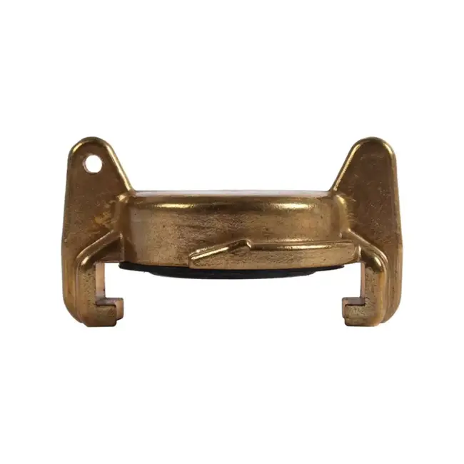 Hendrik Jan Messing blinde koppeling met bajonetsluiting en rubber afdichtring, past op snelkoppelingen