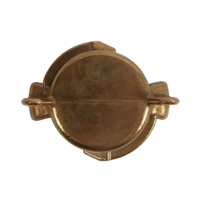 Hendrik Jan Messing blinde koppeling met bajonetsluiting en rubber afdichtring, past op snelkoppelingen