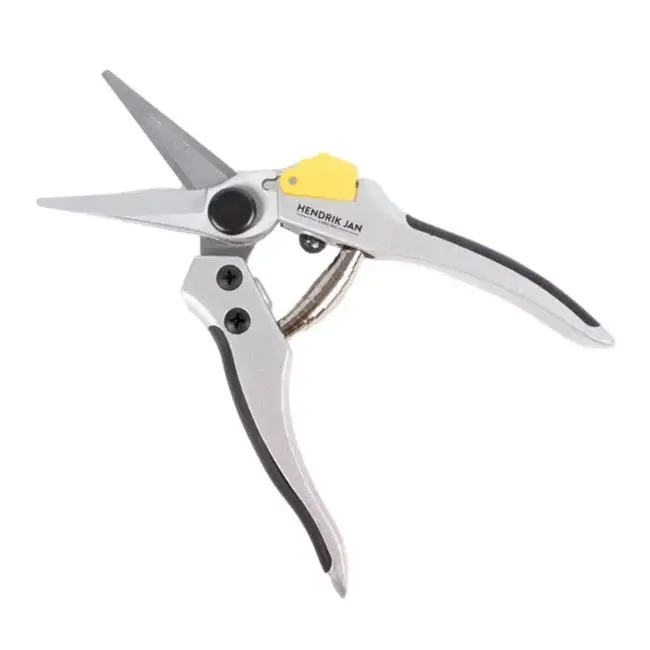 Hendrik Jan Universele snoeischaar aluminium 202 mm, ergonomisch, softgrip en mesvergrendeling