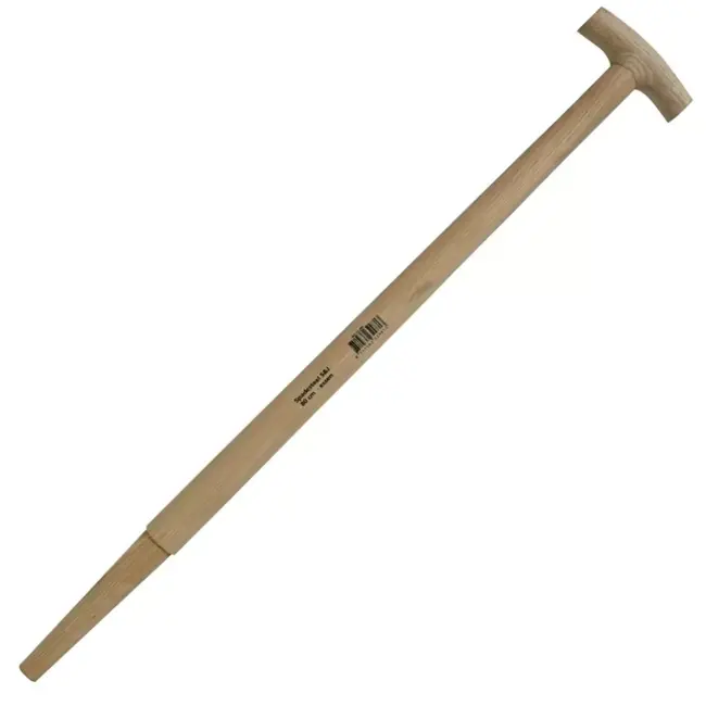 Hendrik Jan Spadesteel essenhout 80 cm met dwarsstuk, voor spade met lange dul, stevige grip, FSC