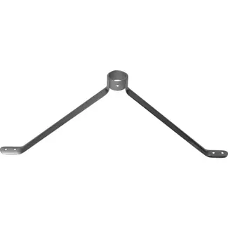 Hendrik Jan Verzinkte bezemsteelhouder groot voor stelen tot 28 mm, extra stevige verbinding