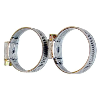 Hendrik Jan Roestvrijstalen slangklemmen 55-70 mm, 2 stuks met zeskantkop en sleuf, diepe draad