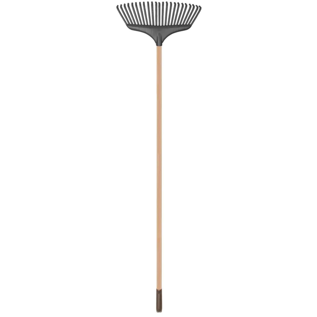 Hendrik Jan Bladhark kunststof 38 cm met steel 150 cm en 21 tanden