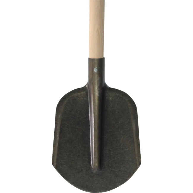 Hendrik Jan Junior bats schop met essenhouten steel 75 cm, bolvormig gelakt blad en FSC keurmerk