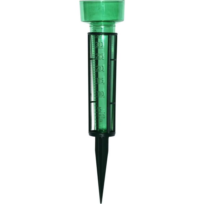 Hendrik Jan Regenmeter met grondpen 38 cm, kunststof, diameter 80 mm en verdeelschaal tot 35 mm