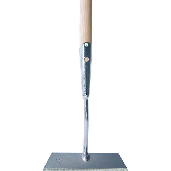 Hendrik Jan Rechte schoffel 18 cm verzinkt met steel 160 cm en hilt, voor onkruid in borders