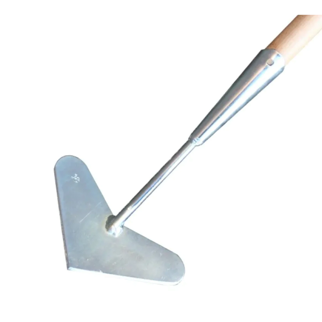 Hendrik Jan Verzinkte hartschoffel 18 cm met hilt en steel 160 cm, onkruid snel wieden
