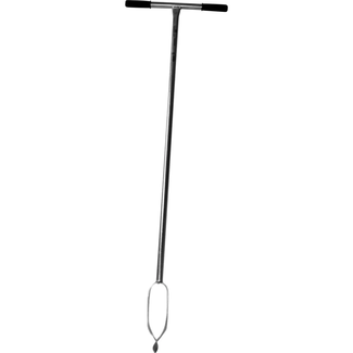 Hendrik Jan Gesmede gegalvaniseerde grondboor 7,5 cm, 123 cm, T-greep met kunststof