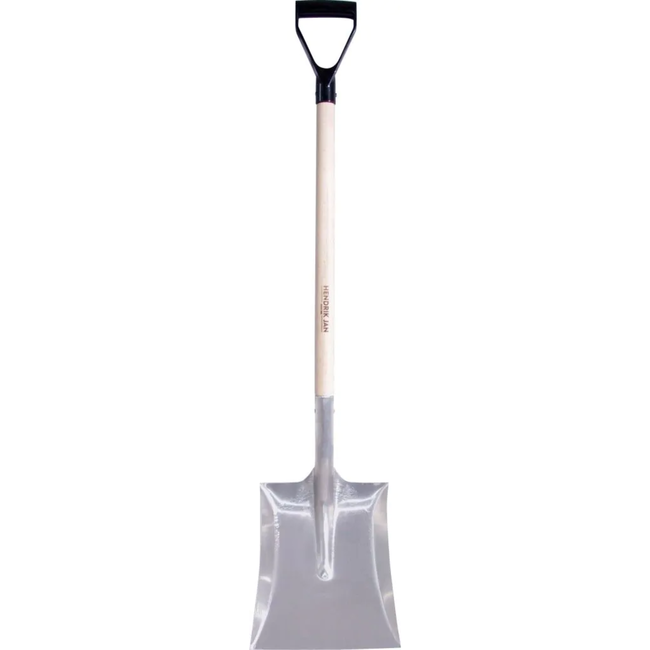 Hendrik Jan Lichte aluminium ballastschop met opstaande randen, D-greep en steel 80 cm FSC